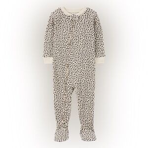 Carter’s black & cream floral snug fit thermal footie 12 months
